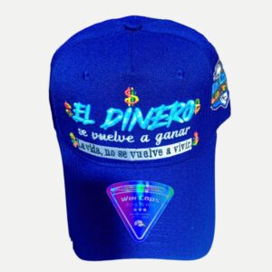 Gorra WinCaps Royal Blue - Edición "El Dinero" (Bordado 3D)